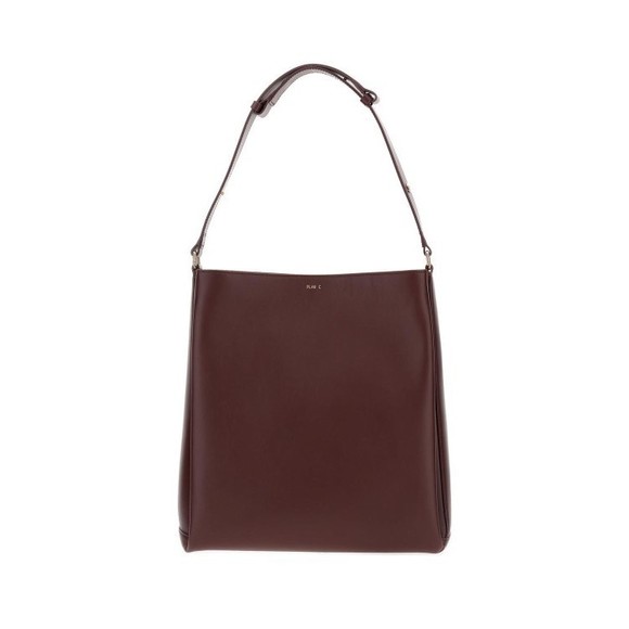 Plan C Bordeaux Leather Shopper Bag With Adjustable Handle - NWT - Picture 1 of 4